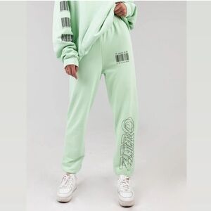 Mayfair The Label Group Seafoam Green IT COSTS $0 TO BE A NICE PERSON Sweatpants
